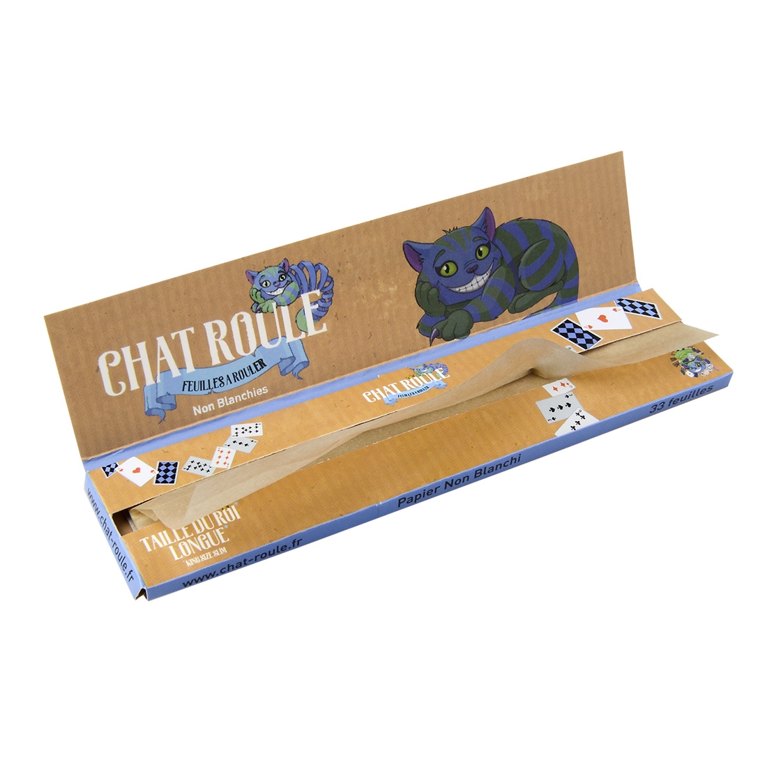 chat roule king size slim non blanchies x50
