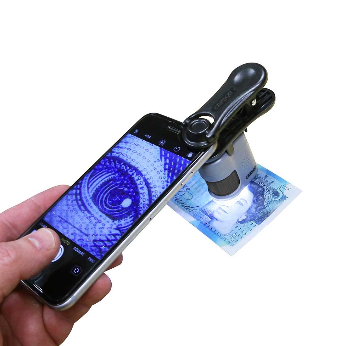 Microscope avec clip Smartphone - Dispo chez S Factory !
