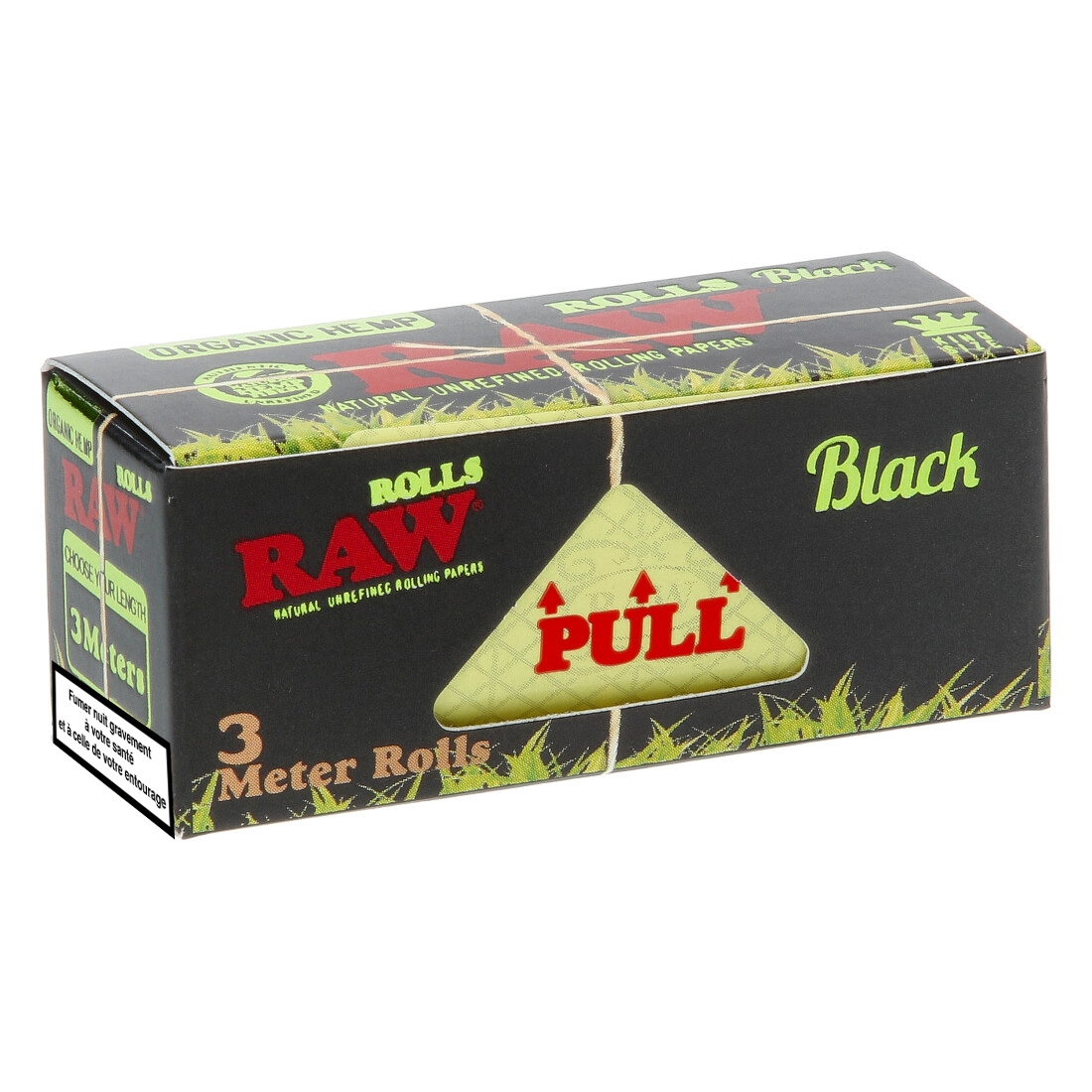RAW ROLLS BLACK ORGANIC 3M