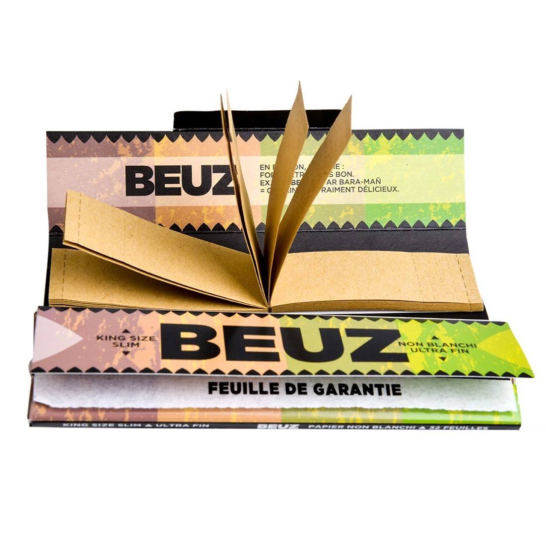 Feuille à rouler Beuz Brown Slim et Tips x 24 - PW Distribution