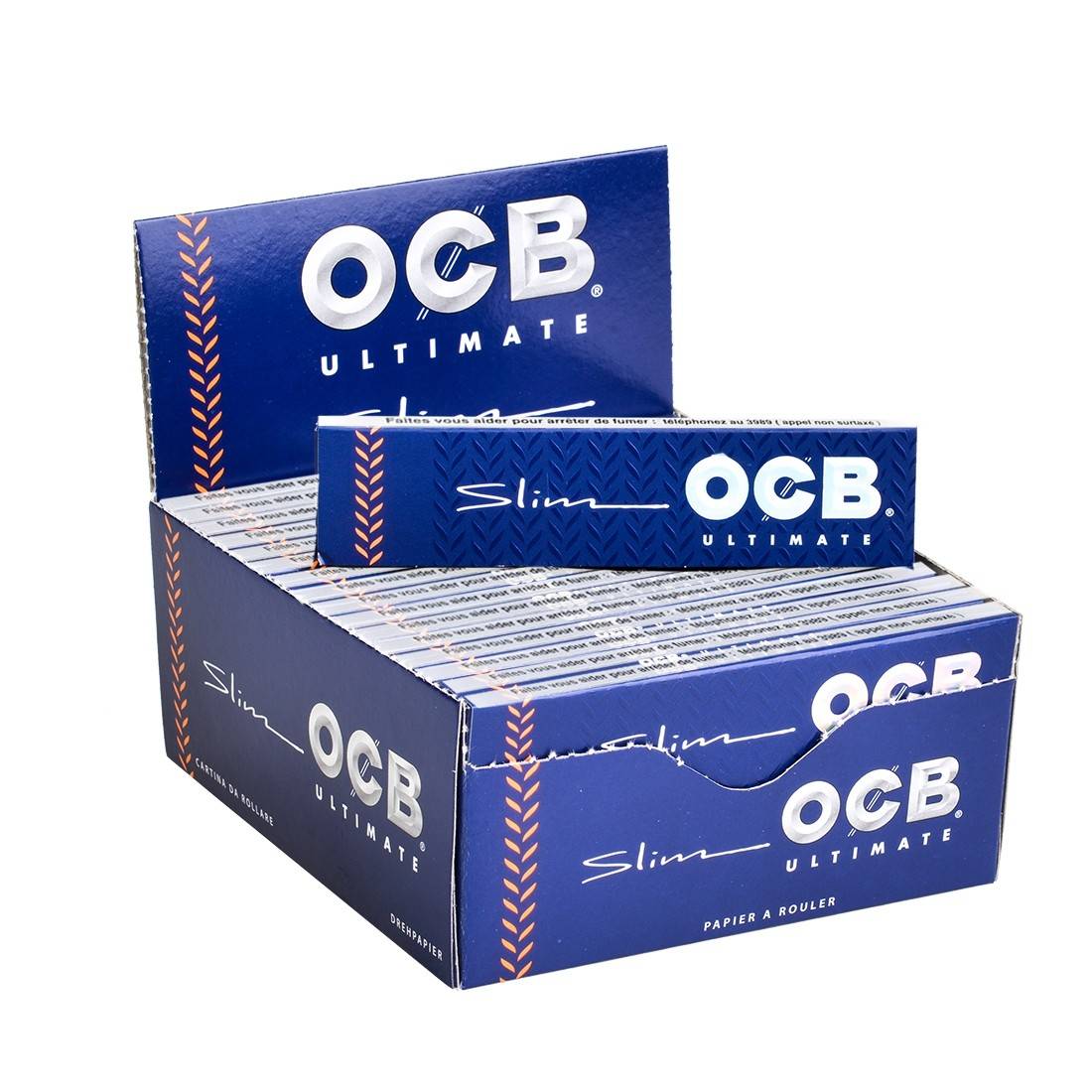 OCB Slim ultimate 4 boites de 50 carnets de feuille LES PLUS FINES DU MONDE 