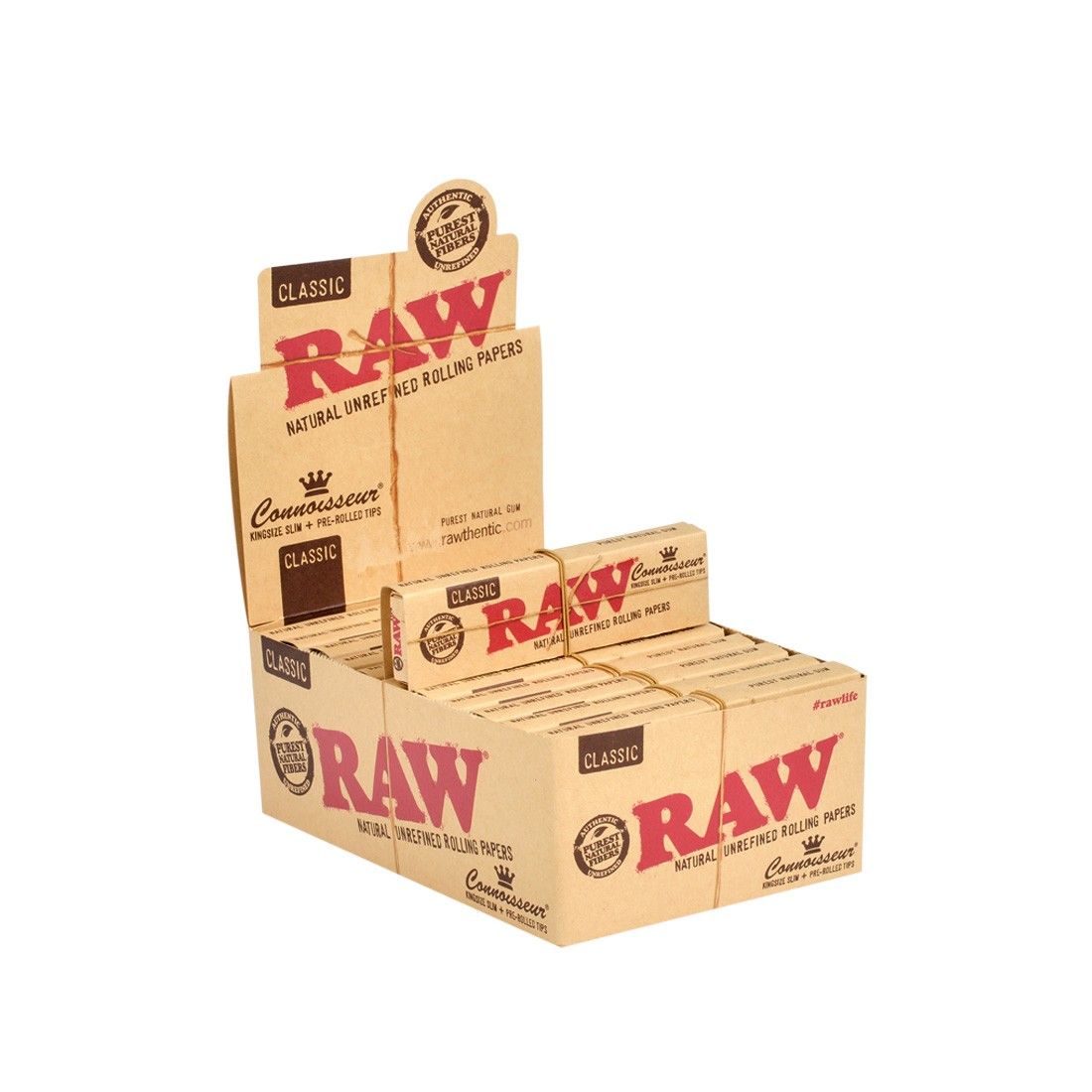 Raw Slim + Tips préroulés par 24, disponibles sur S Factory!