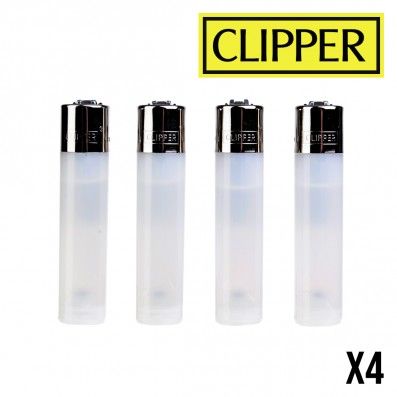 CLIPPER BLANC TRANSPARENT X4