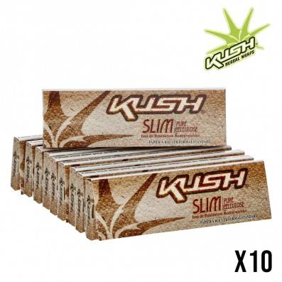 FEUILLES A ROULER KUSH PURE CELLULOSE REGULAR X10