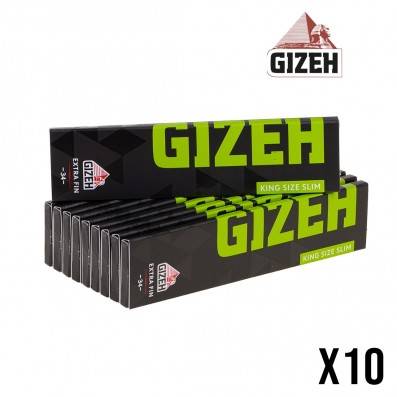 GIZEH BLACK EXTRA FIN SLIM X10