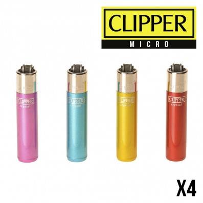 MICRO CLIPPER CRYSTAL RAINBOW X4
