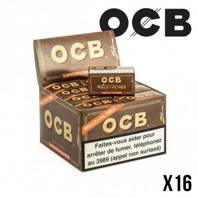 OCB VIRGIN ROLLS + TIPS X16
