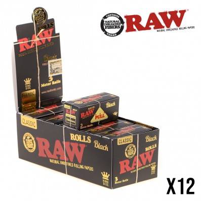 RAW BLACK ROLLS X12
