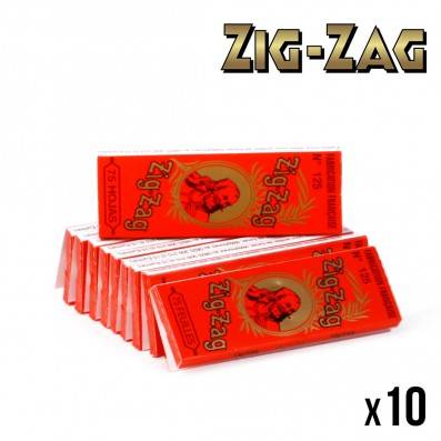 ZIG ZAG N°125 ORANGE x10