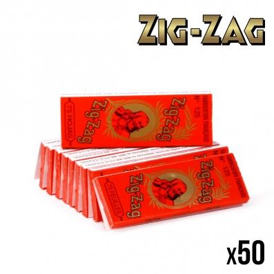 ZIG ZAG N°125 ORANGE x50