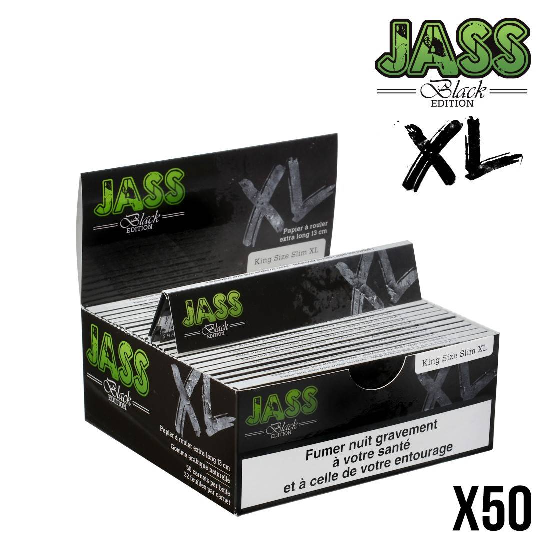 x50 Carnets Feuille à Rouler Slim Jass NATURELLES NON BLANCHIES Feuilles Longues 