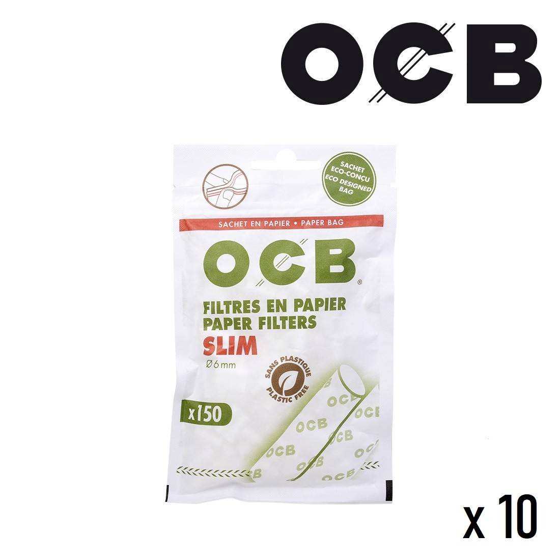Filtres OCB Eco Bio Slim x 10 sachets - 13,00€