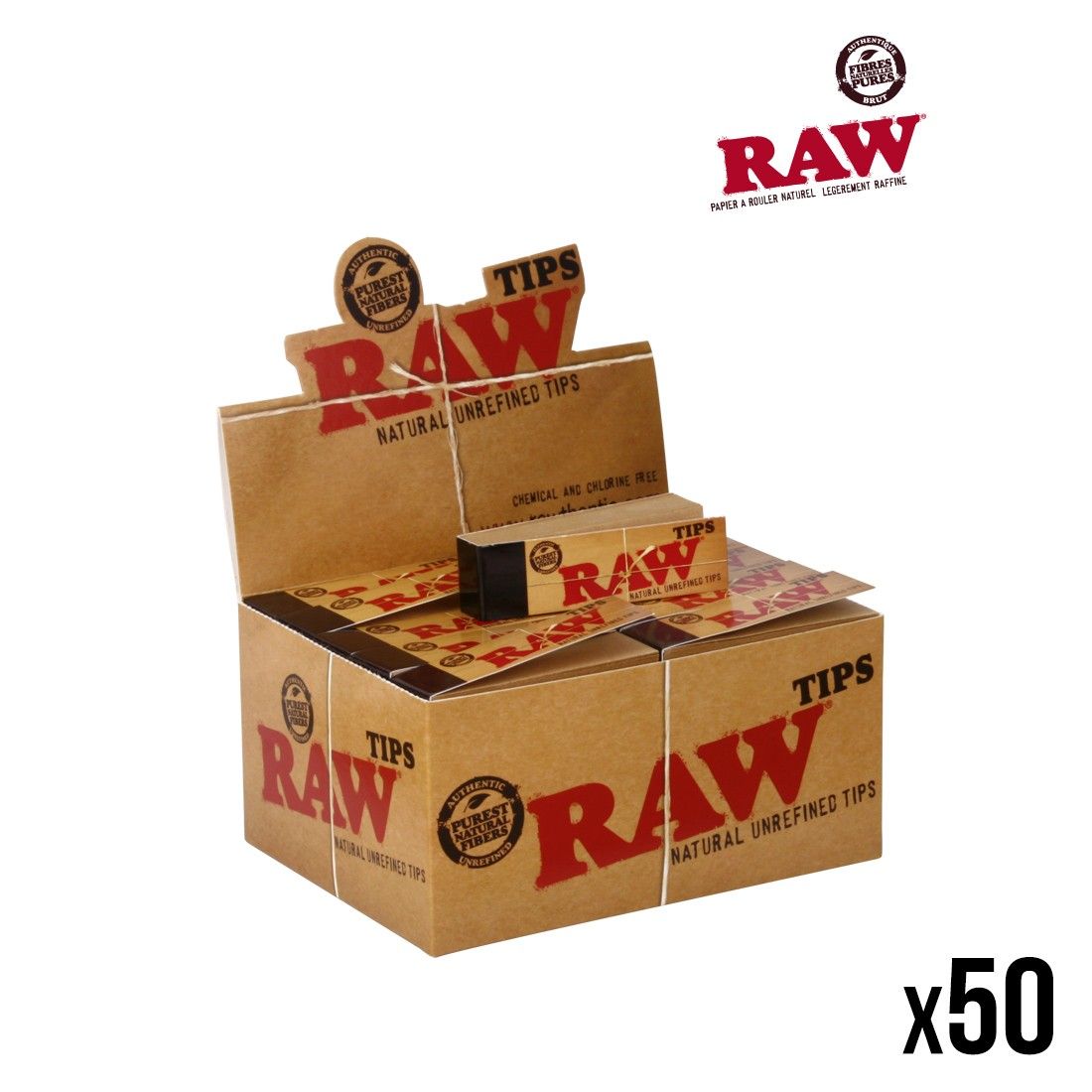 Boutique de filtres raw carton tips 100% naturel, Filtre en carton - toncar
