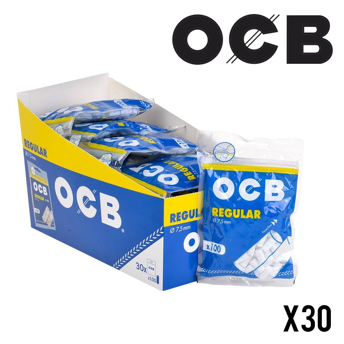 Ocb boite filtre mousse 8mm regular vente, Filtres acétate