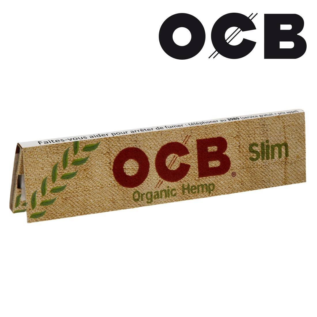 Feuilles à rouler large Slim Chanvre biodégradable OCB (x 32) (petit  calibre)