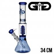 Bang en Verre Grace Glass Ice Percolateur Bleu 34 cm - 44,26€