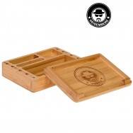 Boîte de rangement en bois RAW pour accessoires du fumeur (12,6x8,5x5,1cm)