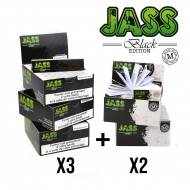 .FEUILLE JASS PAPER BLACK + TIPS TAILLE M