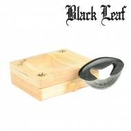 WOOD BOARD BLACK LEAF