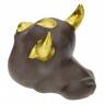 CENDRIER VACHE GOLD AND BROWN