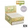 FEUILLES A ROULER NON BLANCHIES GREENGO SLIM + TIPS X24